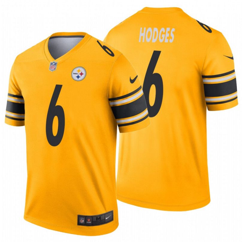 Men Pittsburgh Steelers #6 Devlin Hodges Nike Gold Inverted Legend NFL Jersey